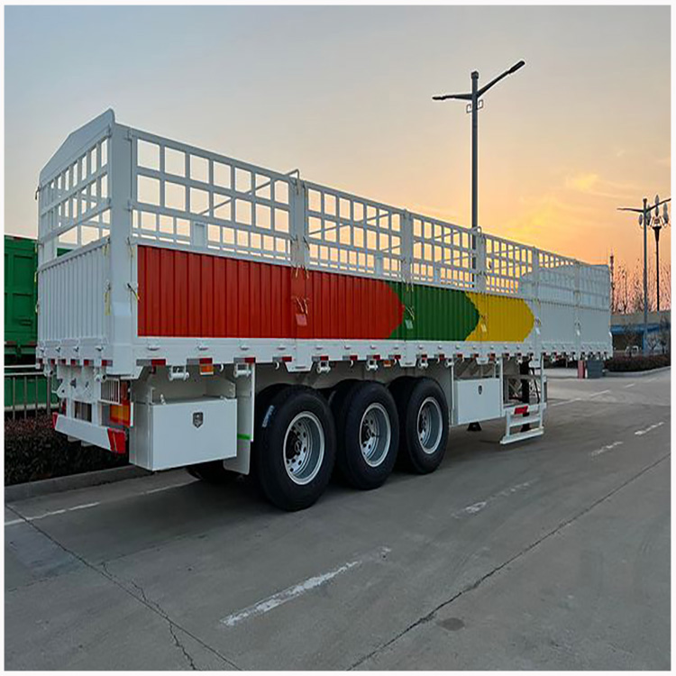 3 Axle 60 Ton Fence Cargo Semi Trailer