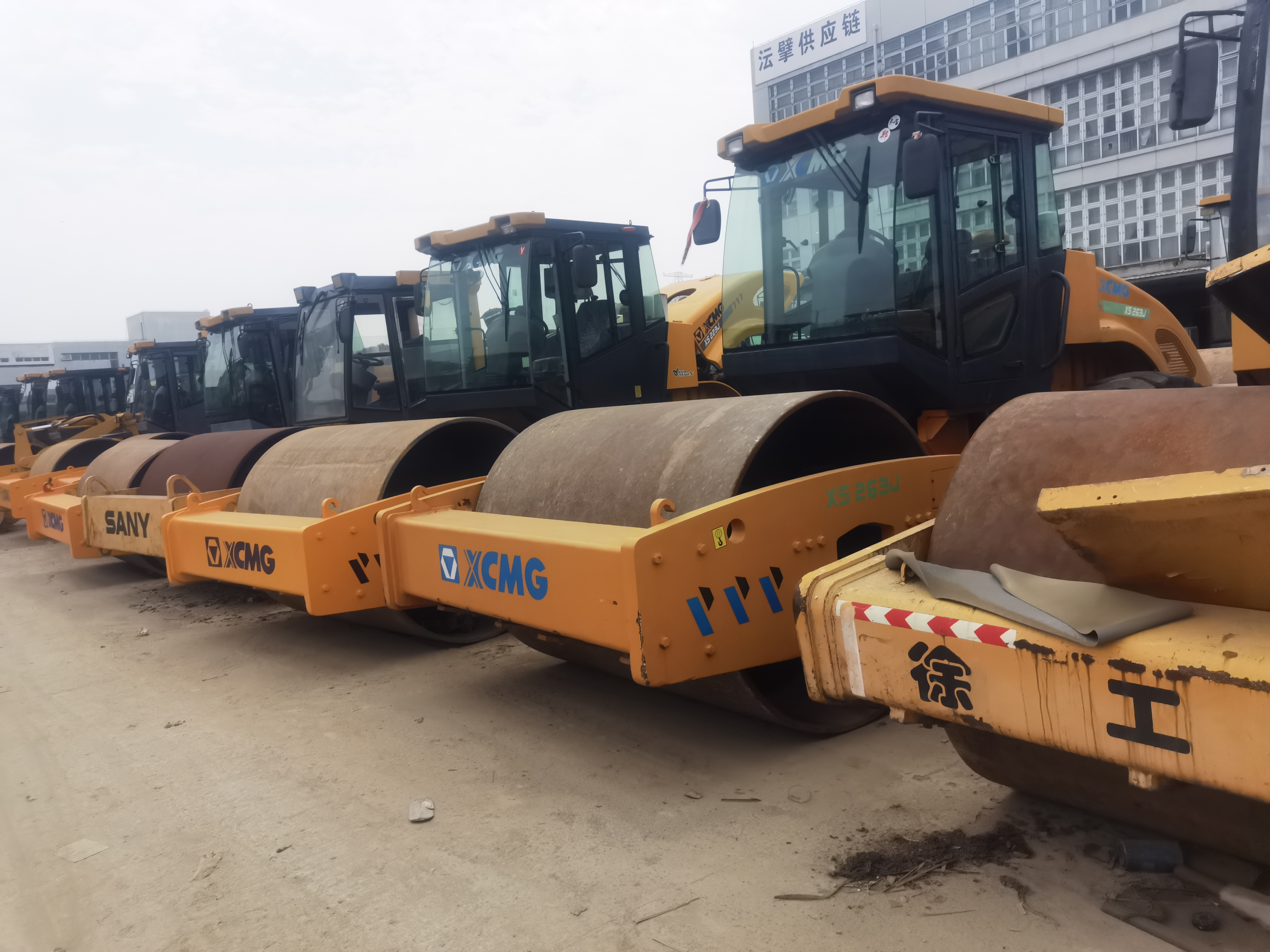 Used road rollerr SHANTUI brand