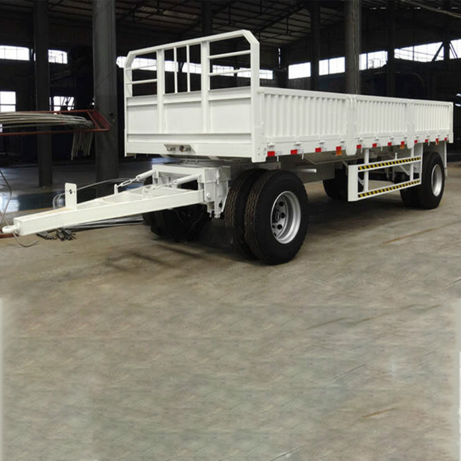 3.Cost-Effective Box Drawbar Trailer for Farm 12 Wheels Full Trailer