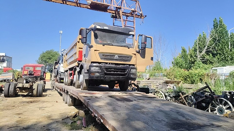 5 Units Refurbished HOWO TX 8x4 Tipper Trucks Shipped for Mali via Abidjan Port