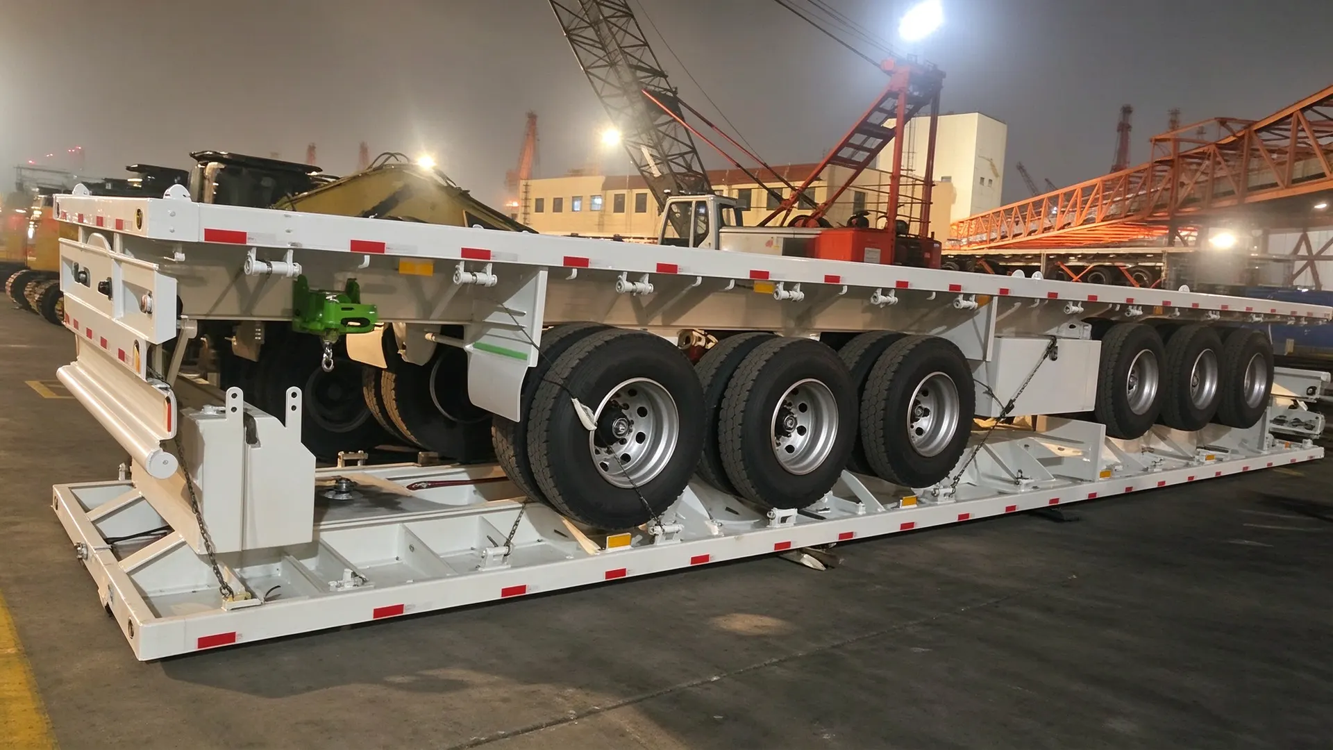 Job Well Done! Brand New 3 Axle 40ft Flatbed Semi Trailers Ready for Angola