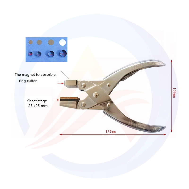 Herramienta manual de perforación de discos de celdas de botón para corte en laboratorio