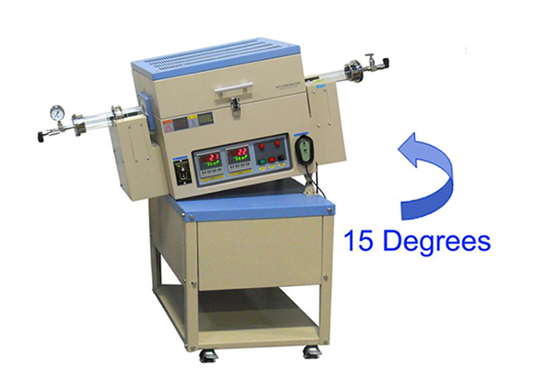 CVD tube furnace with three heating zones