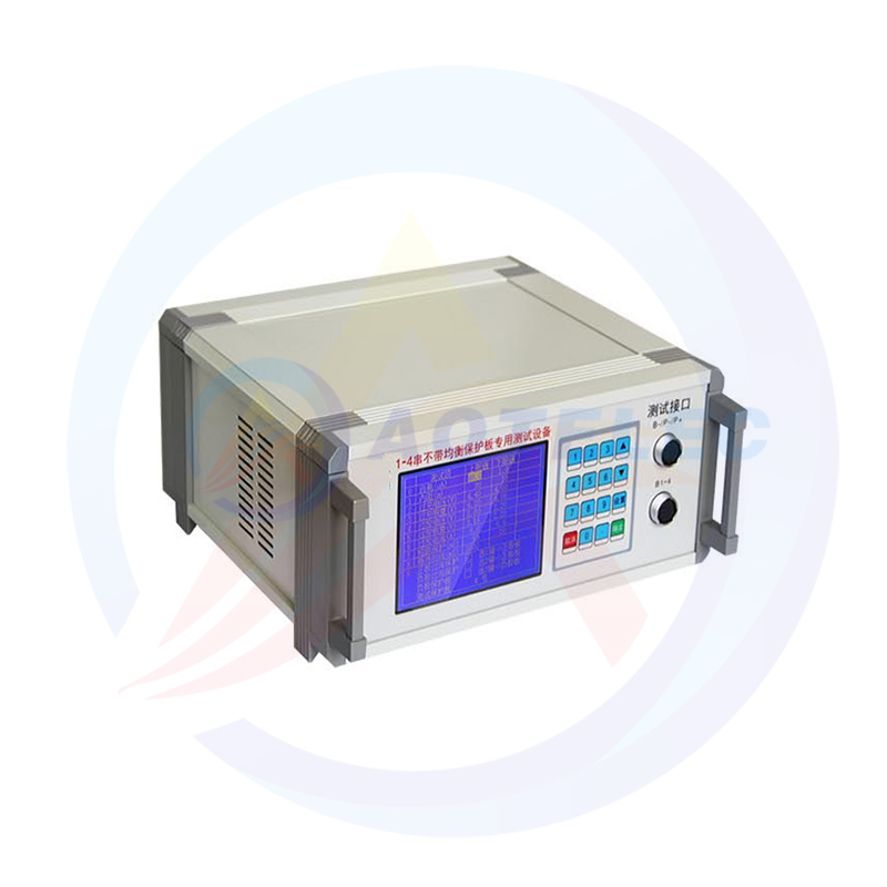 Sistema di prova BMS per pacco batterie al litio con scheda di protezione automatica