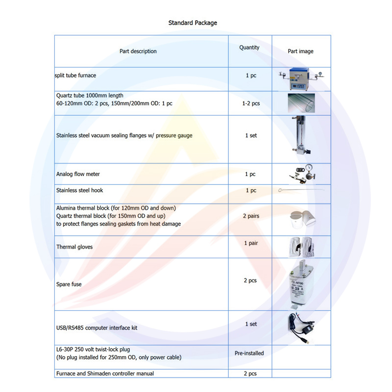 Lò nung điện chân không mini 1200C cho phòng thí nghiệm