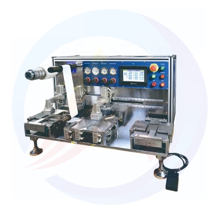 Mașină semi-automată de stivuire a bateriilor de laborator AOT-SASM-200C Video