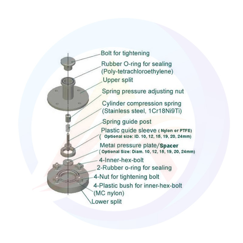 Testeur de séparation à deux électrodes en acier inoxydable de type séparable pour pile bouton