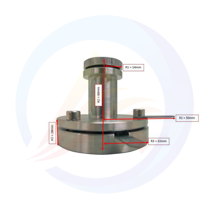 Testador de divisão de dois eletrodos de aço inoxidável tipo separável para bateria de célula tipo moeda