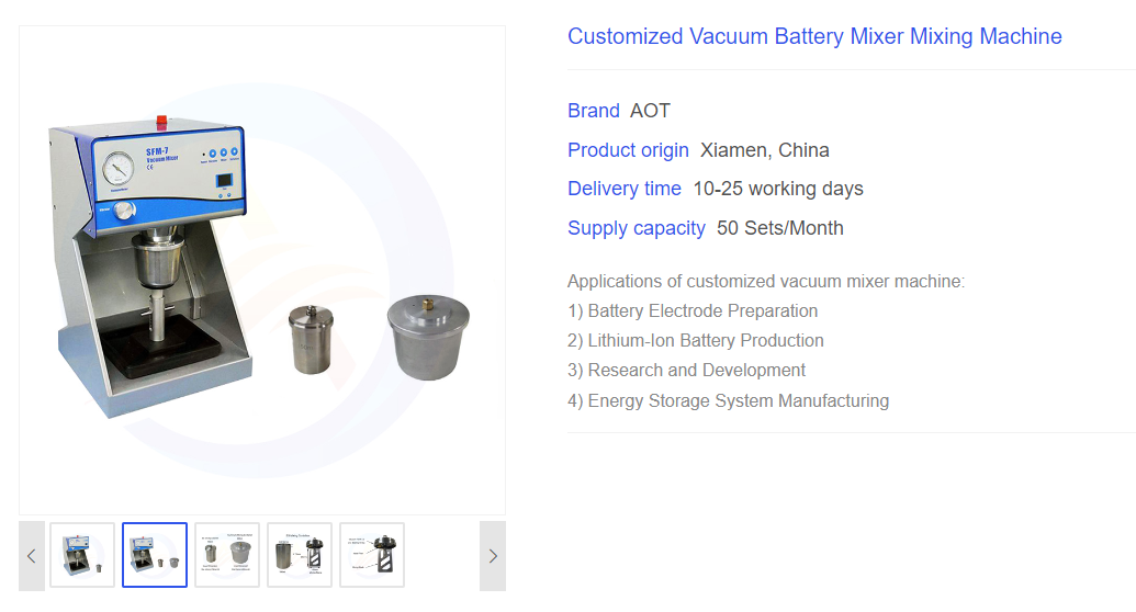 Vacuum Mixer Machine