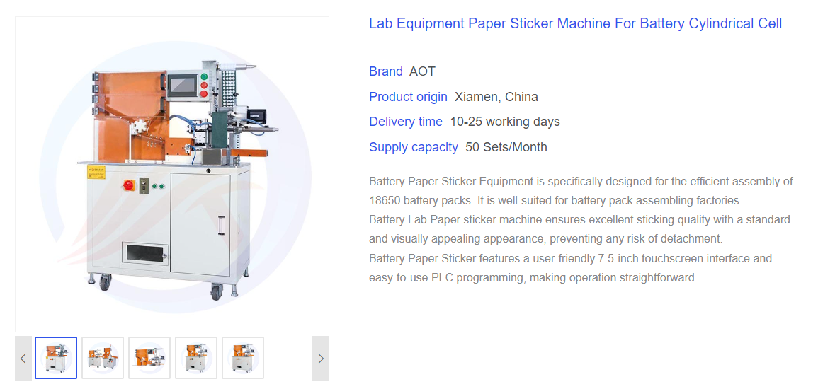 Cylindrical Battery Pack Assembly Machine