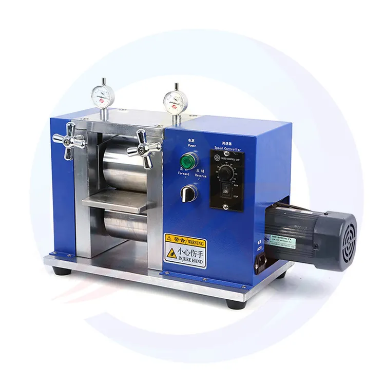 Electrode sheet roller press machine