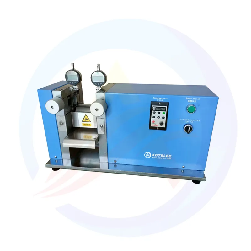 Electrode sheet roller press machine
