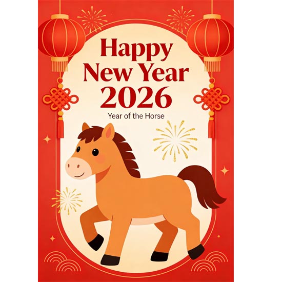 नव वर्ष की छुट्टियों की सूचना