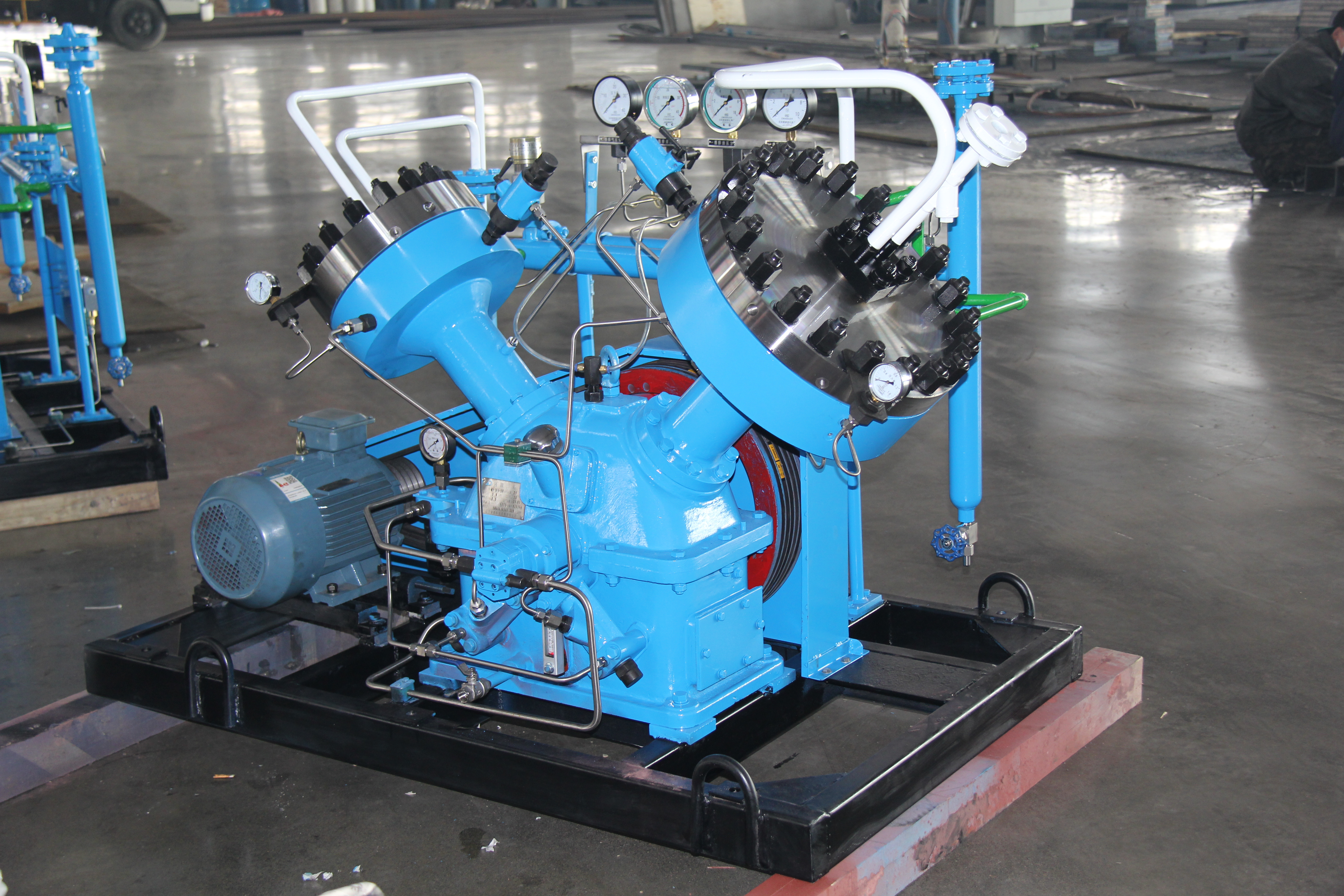 various gases diaphragm compressor