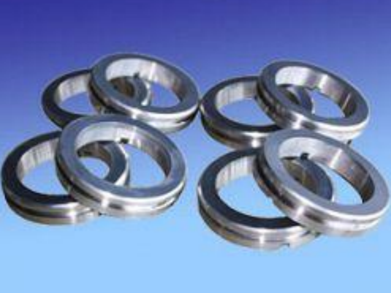 Coated stainless steel rings for pumps