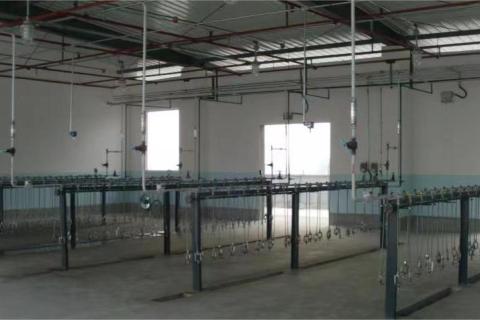 acetylene gas equipment being put into operation