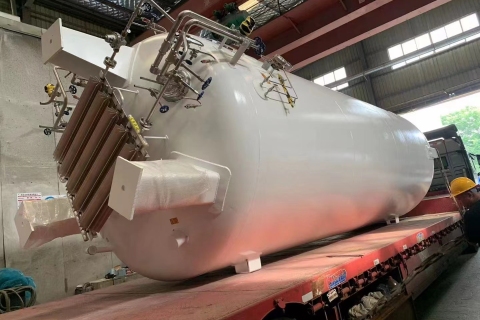 Cryogenic liquid tank, purifier and compressor