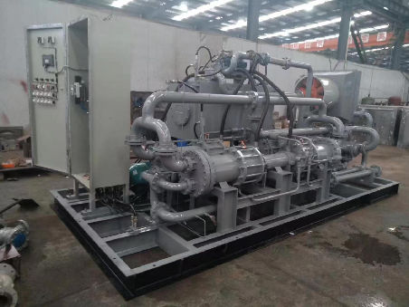 ammonia recovery hydraulic piston compressor