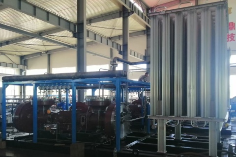 ethylene gas compressor and condenser