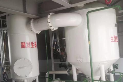 newly built acetylene gas station