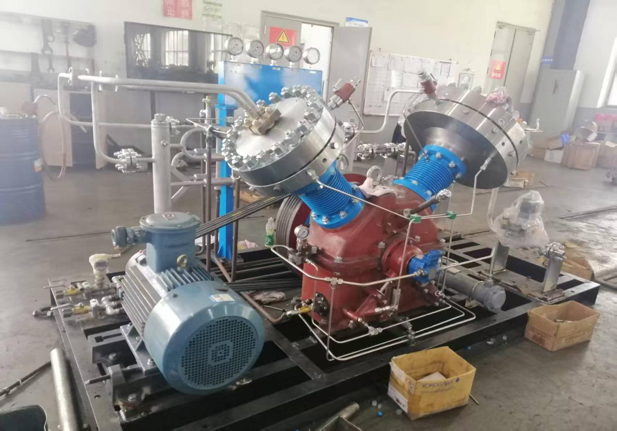 hydrogen diaphragm compressor exported to Inida