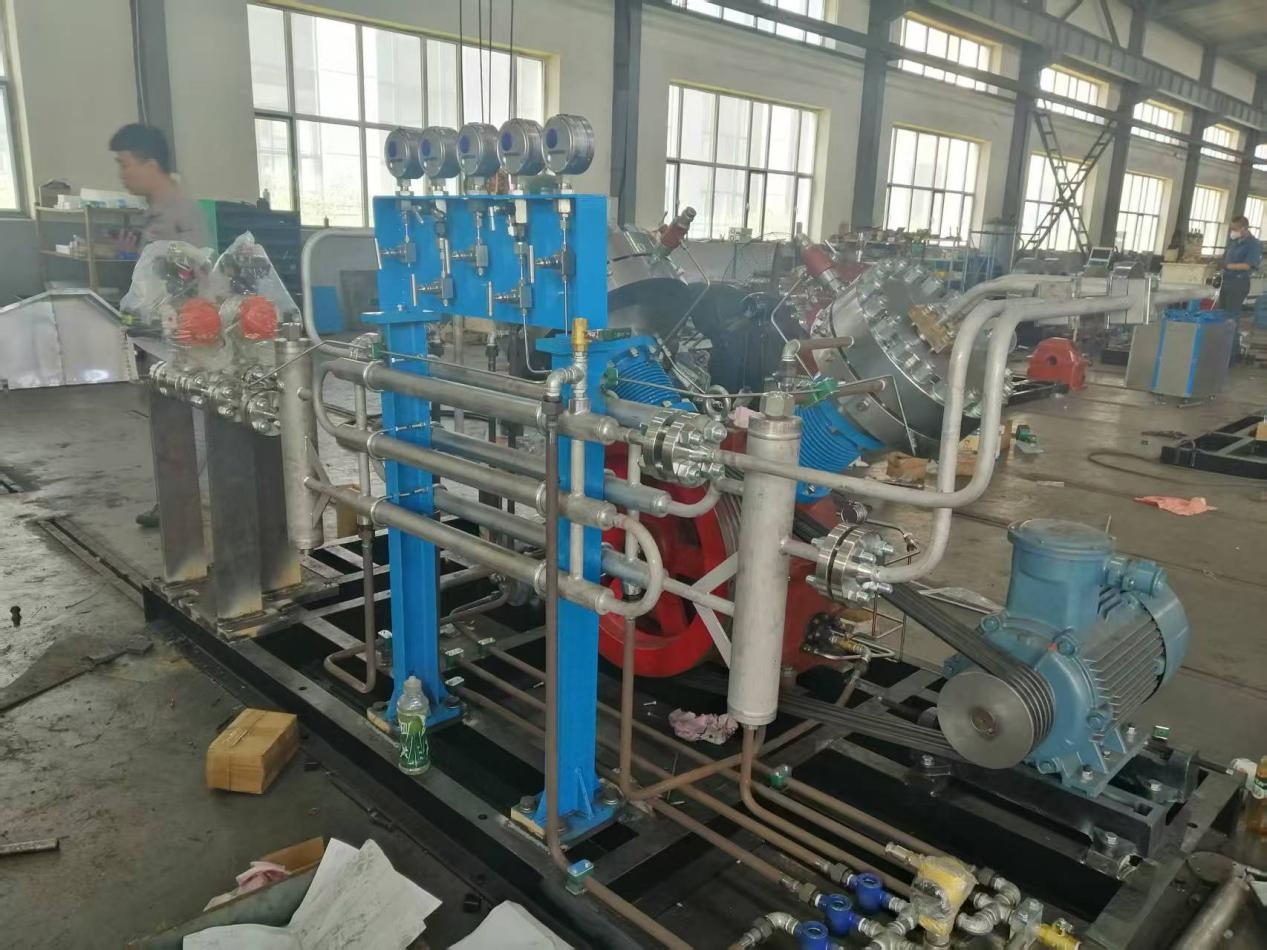 hydrogen diaphragm compressor exported to Inida