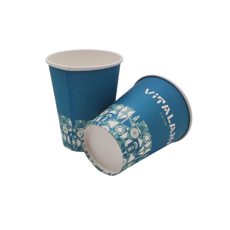 Eco-friendly 12oz single wall paper cup with printing