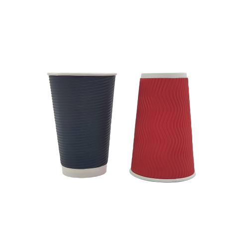 16oz custom printing three layer striped paper cup