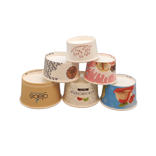 3/4/5/6/7oz custom printing logo ice cream paper cup