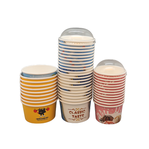 3/4/5/6/7oz custom printing logo ice cream paper cup