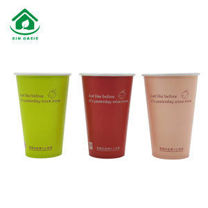 Custom printing 16oz single wall paper cup