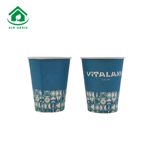 Eco-friendly 12oz single wall paper cup with printing