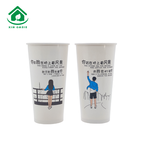 20oz single wall paper cup with custom printing