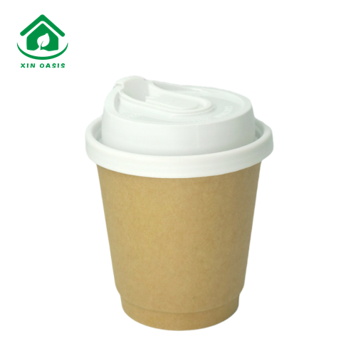 4oz double wall paper cup with lid for hot drinks