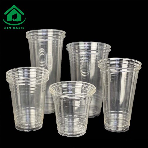 Biodegradable eco friendly custom printing clear PLA cup