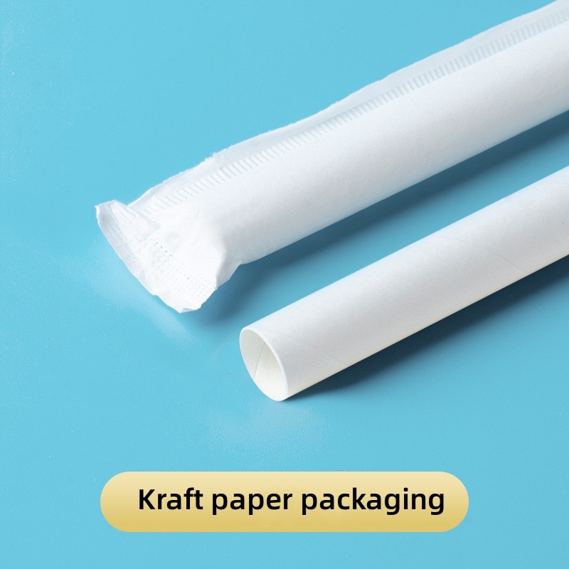 Eco-friendly compostable individually packaging paper straw