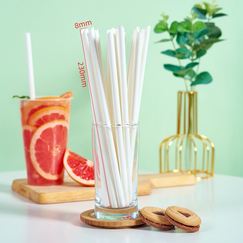 Eco-friendly compostable individually packaging paper straw