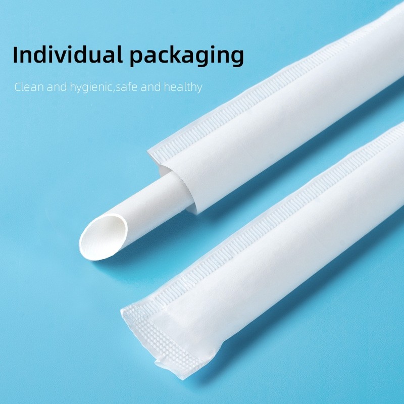 Eco-friendly compostable individually packaging paper straw