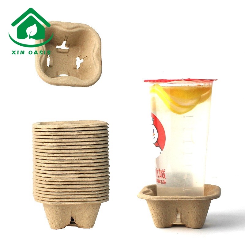 Coffee milktea takeaway packaging paper cup holder