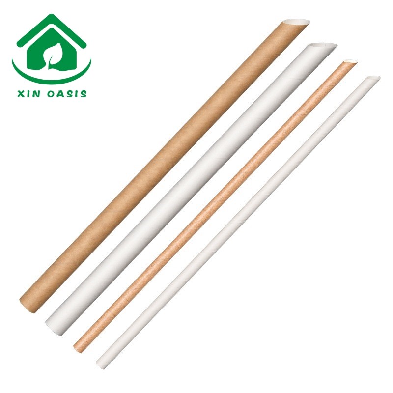 Eco-friendly compostable individually packaging paper straw