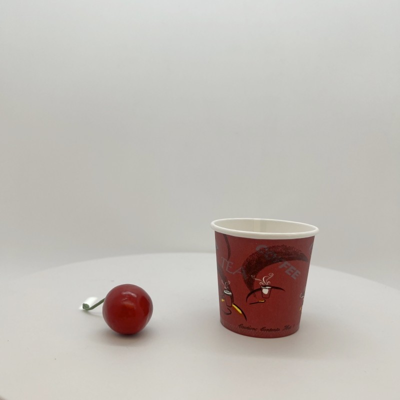 Ready to ship 4oz small single-walled paper cup for coffee tea