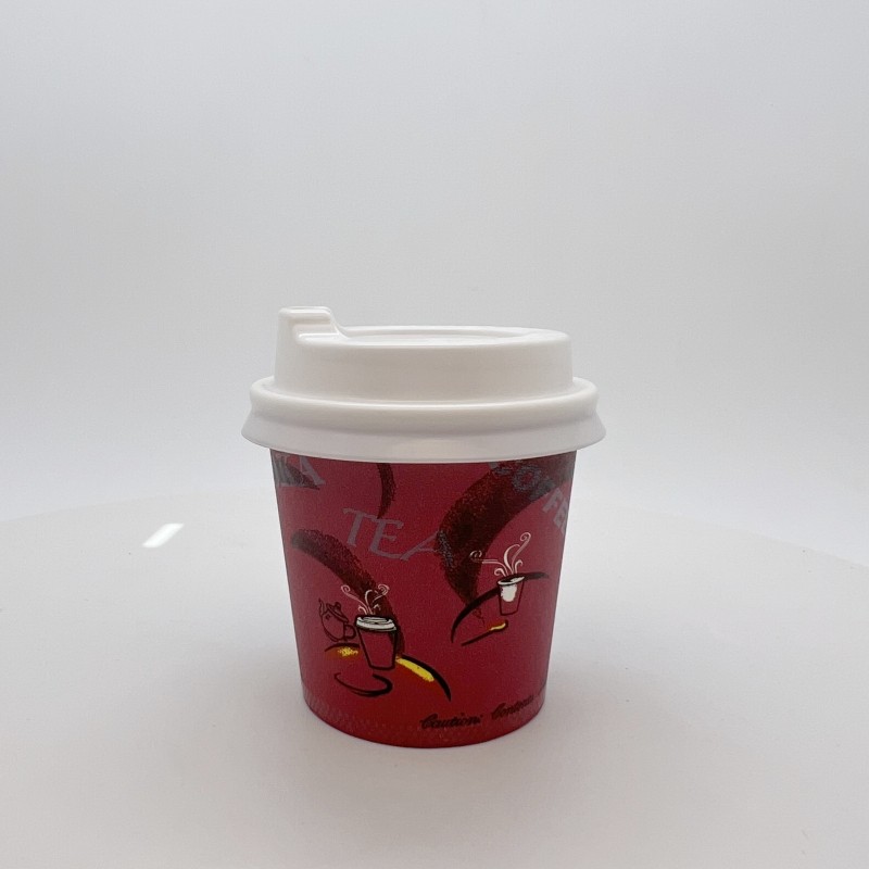 Ready to ship 4oz small single-walled paper cup for coffee tea