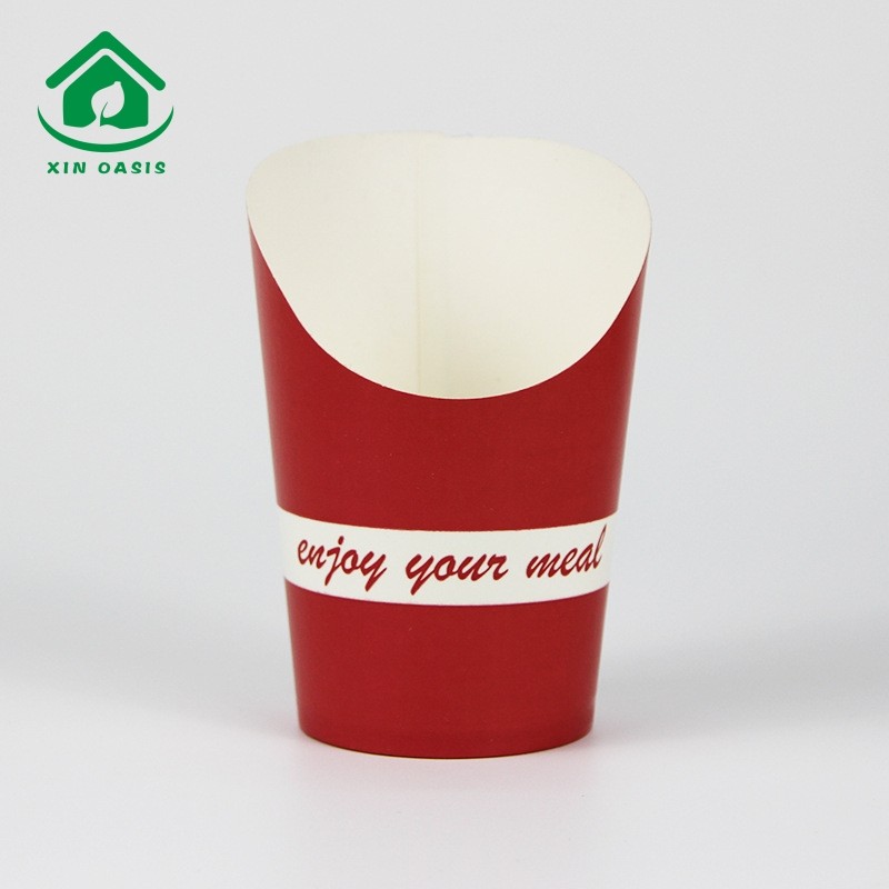 8oz/12oz/14oz/16oz bevel french fries snack paper cup