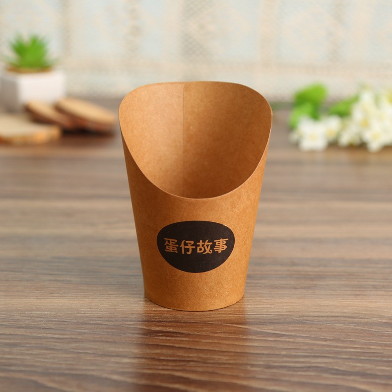 8oz/12oz/14oz/16oz bevel french fries snack paper cup