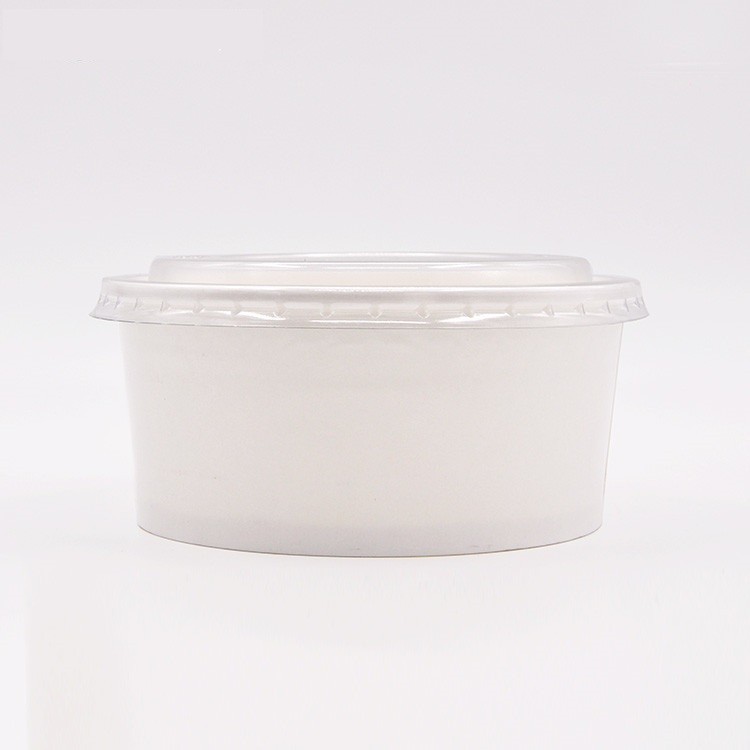 500/600/750/950/1000/1100/1300/1500ml White salad paper bowl with lid