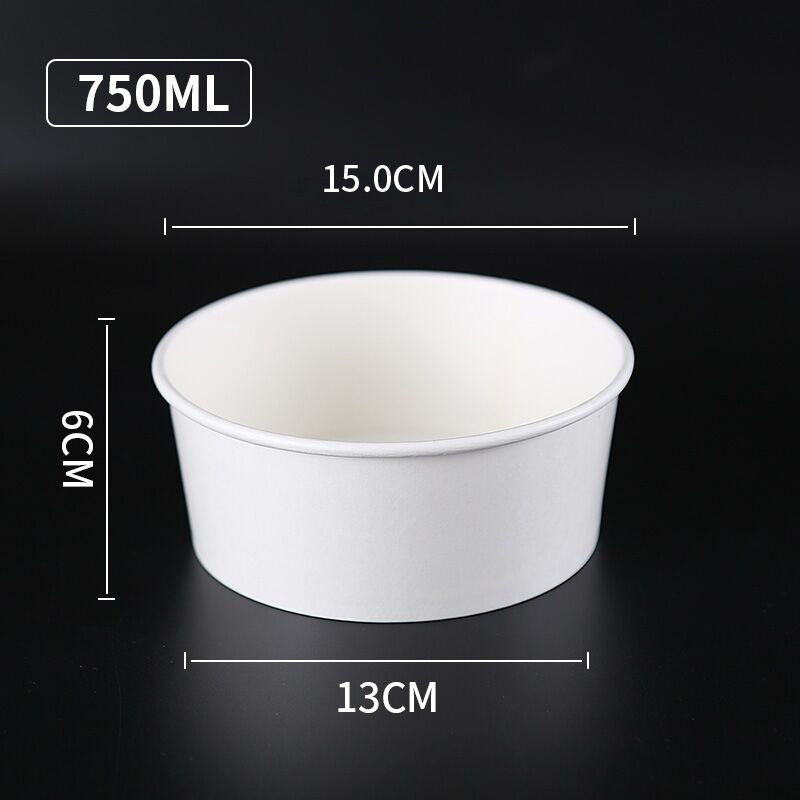 snack paper bowl with lid