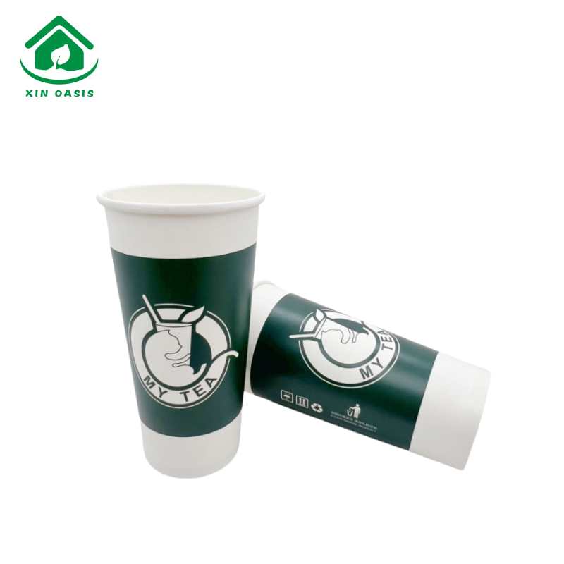 Custom printing of 22 oz single wall cold drink cup