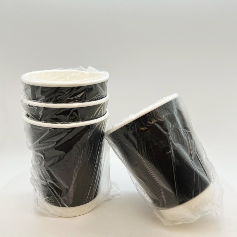 Individual wrapped paper cup