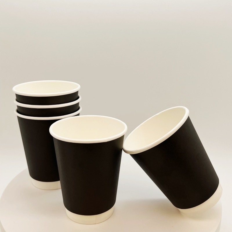 Individual wrapped paper cup