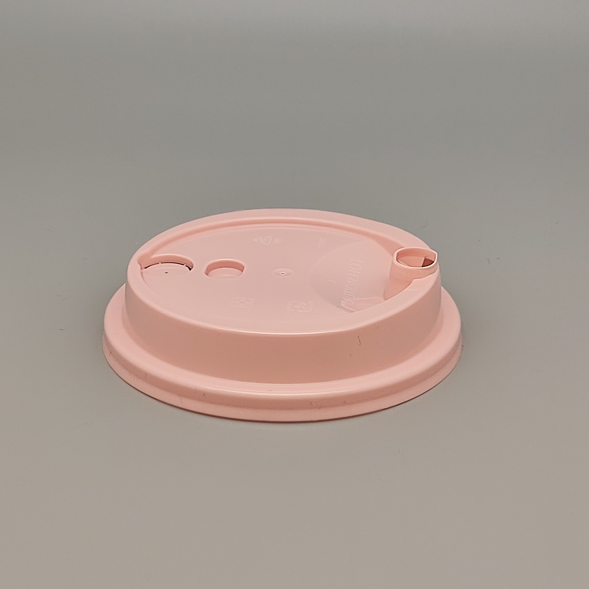 90/95 caliber thickened plastic milk tea cup pink lid